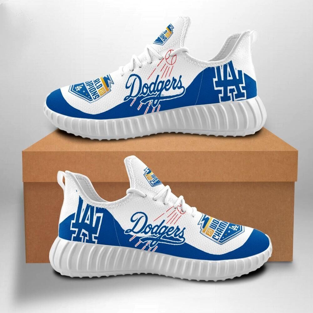 Women's Los Angeles Dodgers Mesh Knit World Series Champions Sneakers/Shoes 007